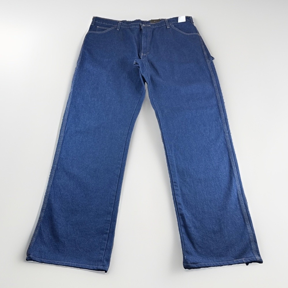 Dickies Industrial Carpenter Jeans Men 42x36 Blue Denim Pants Utility Pocket NEW
